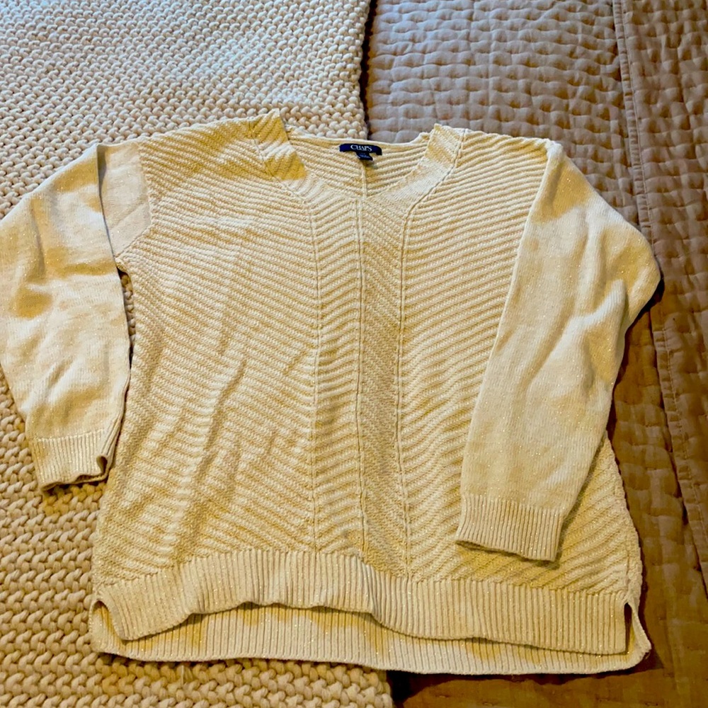Chaps sparkly sweater